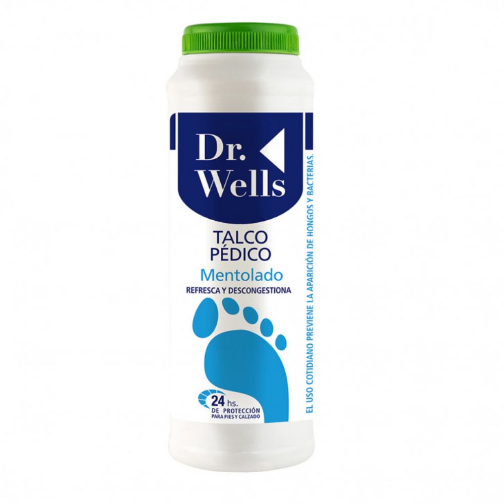 Imagen de TALCO PEDICO DR. WELLS 100G MENTOLADO