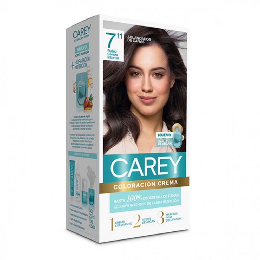 Imagen de TINTE CAREY  Nro. 7.11 RUBIO CENIZA INTENSO