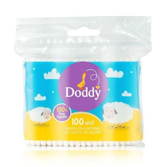 Imagen de DODDY HISOPOS X100 UNDS PACK REFILL