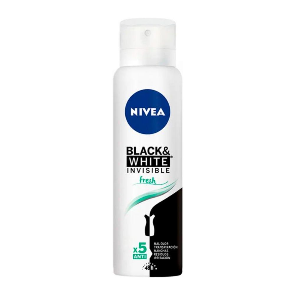 Imagen de NIVEA DEO SPRAY BLACK WHITE INVISIBLE 150ML