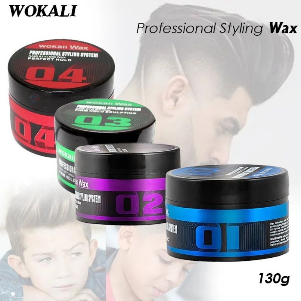Imagen de CERA PARA EL PELO WOKALI AZUL,ROJO,LILA Y VERDE