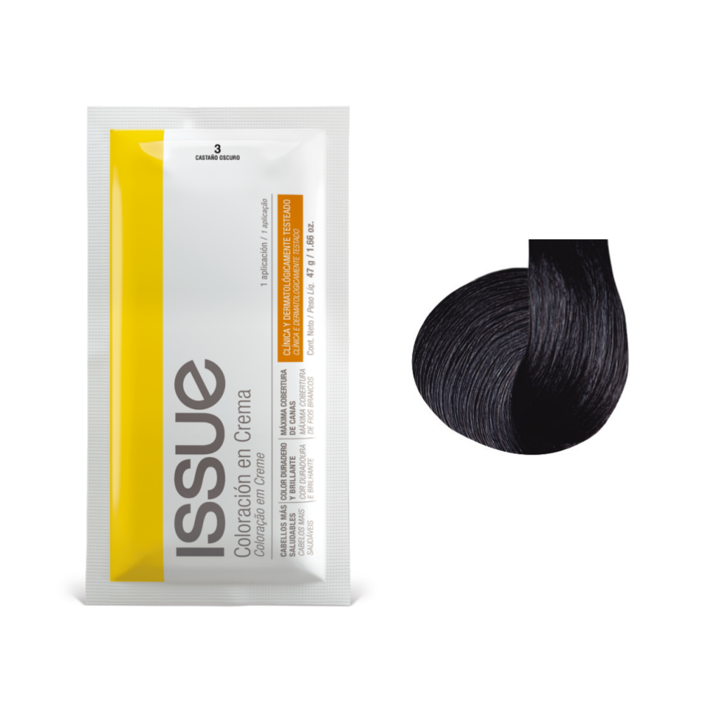 Imagen de ISSUE COLORACION Nro.3 CASTAÑO OSCURO