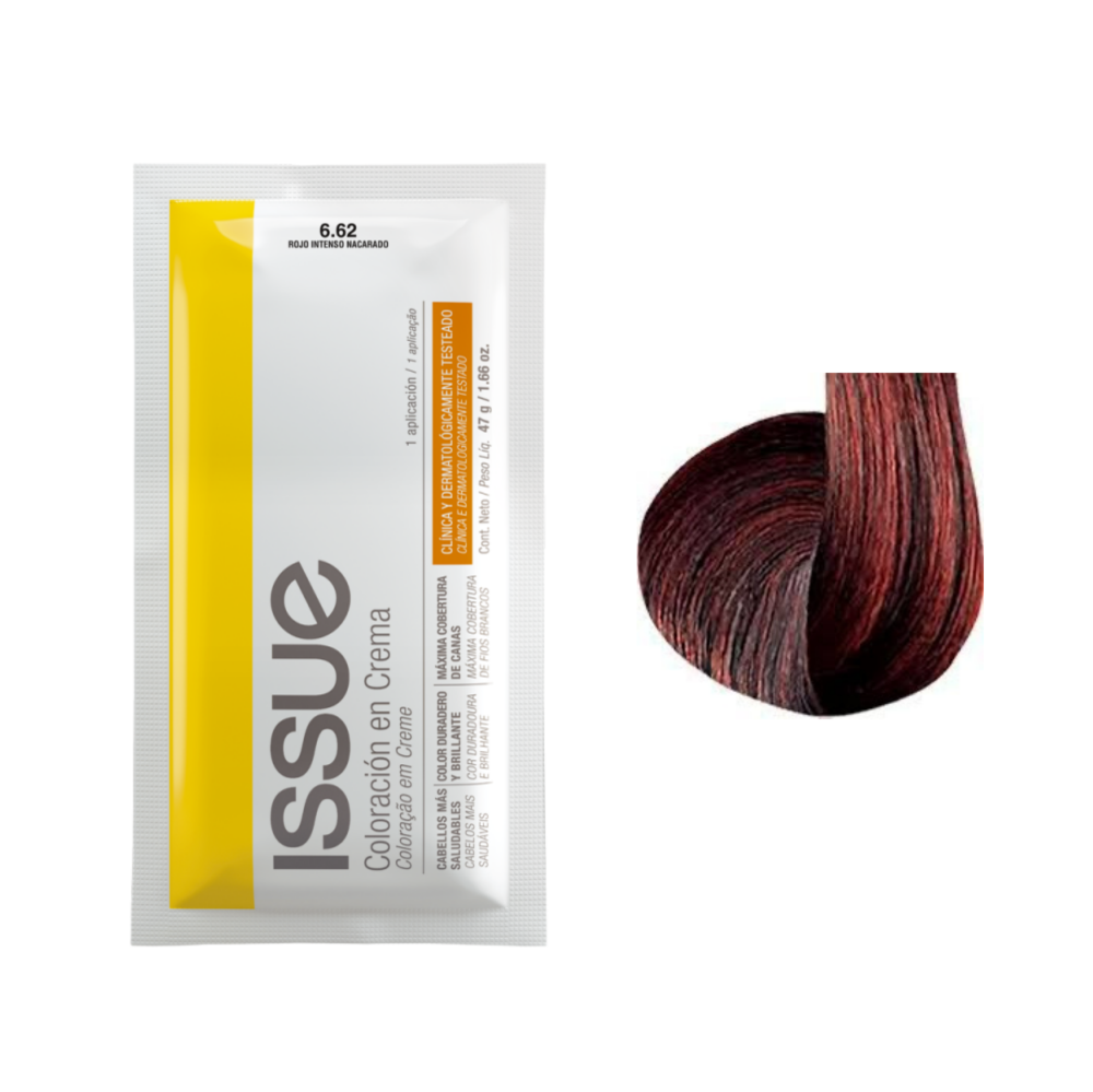 Imagen de ISSUE CREMA COLORACION Nro. 6.62 ROJO INTENSO
