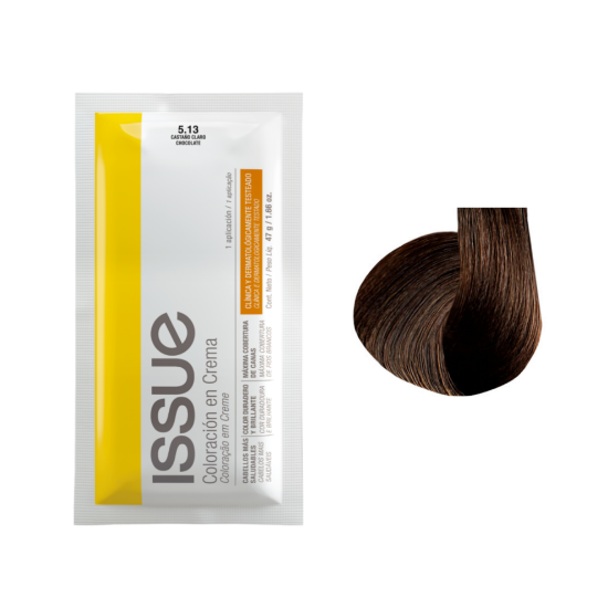 Imagen de ISSUE CREMA COLORACION Nro. 5.13 CASTAÑO CLARO CHOCOLATE