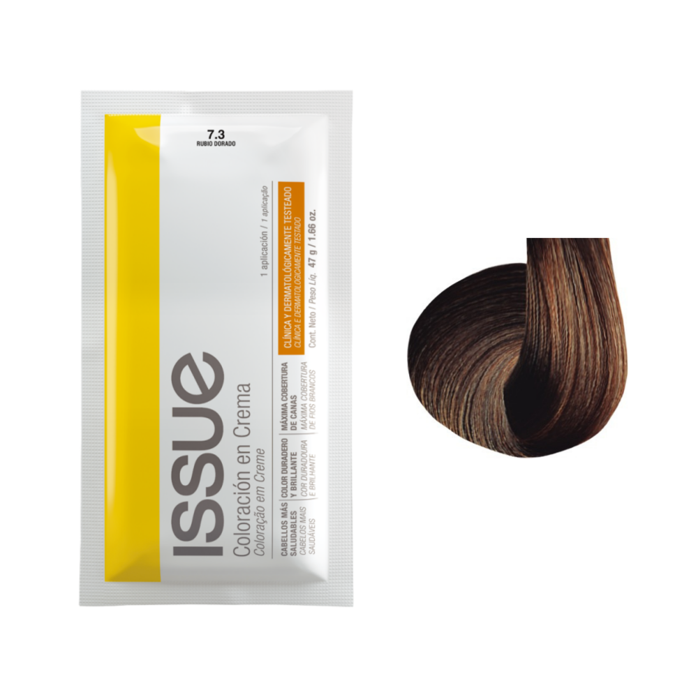 Imagen de ISSUE CREMA COLORACION Nro. 7.3 RUBIO DORADO