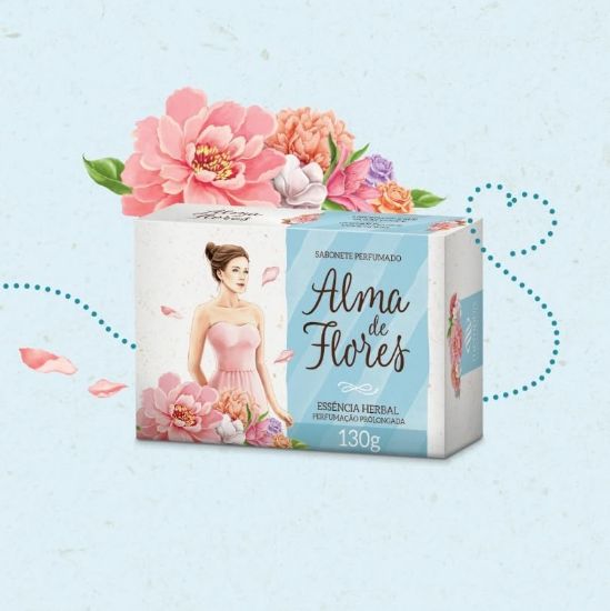 Imagen de ALMA DE FLORES JAB HERBAL 130GR