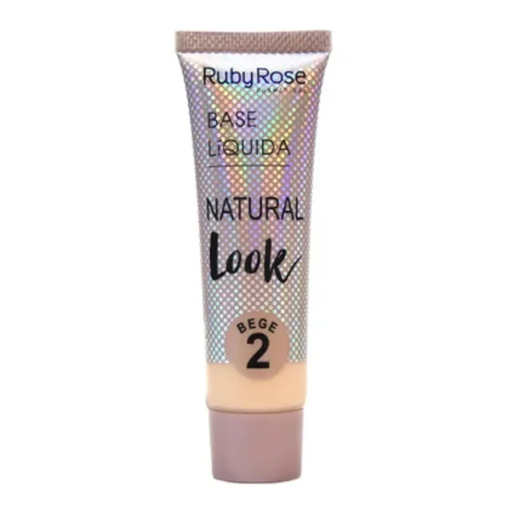 Imagen de BASE LIQUIDA NATURAL LOOK BEGE RUBY ROSE HB-8051-2