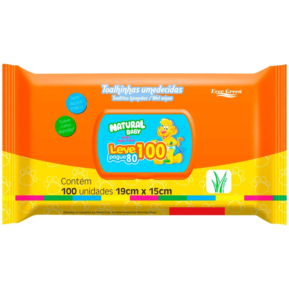 Imagen de TOALLAS HUMEDAS BABY WIPES X100 UNIDADES