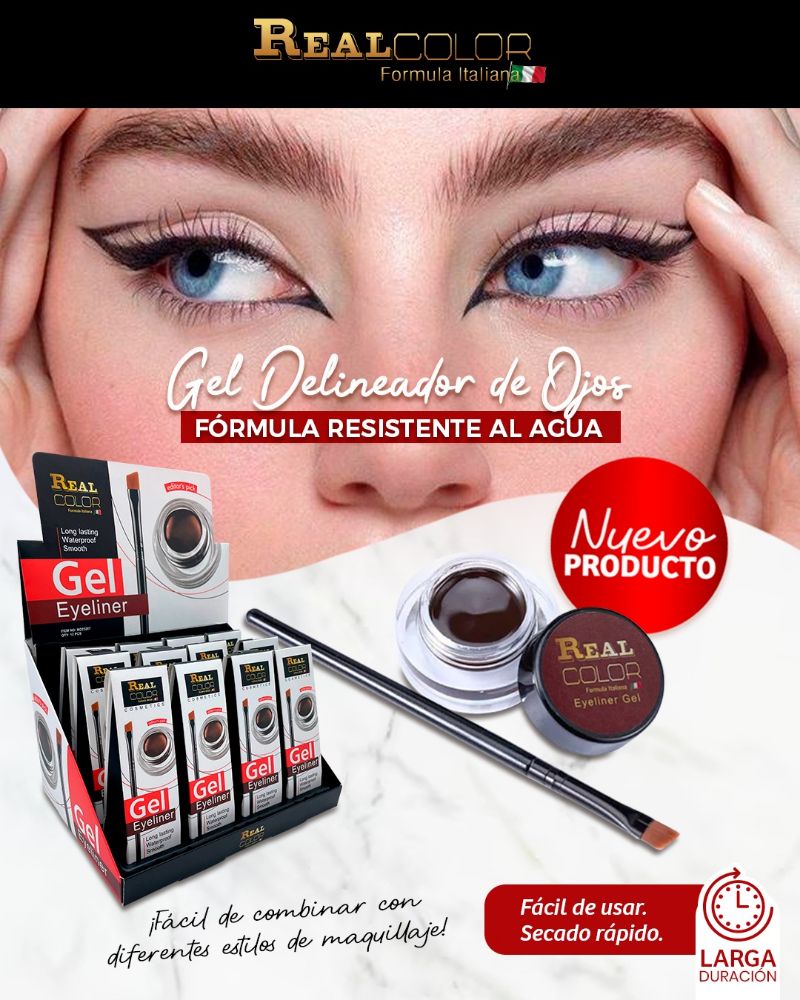 Imagen de GEL DELINEADOR P/OJOS REAL CARE BO23207