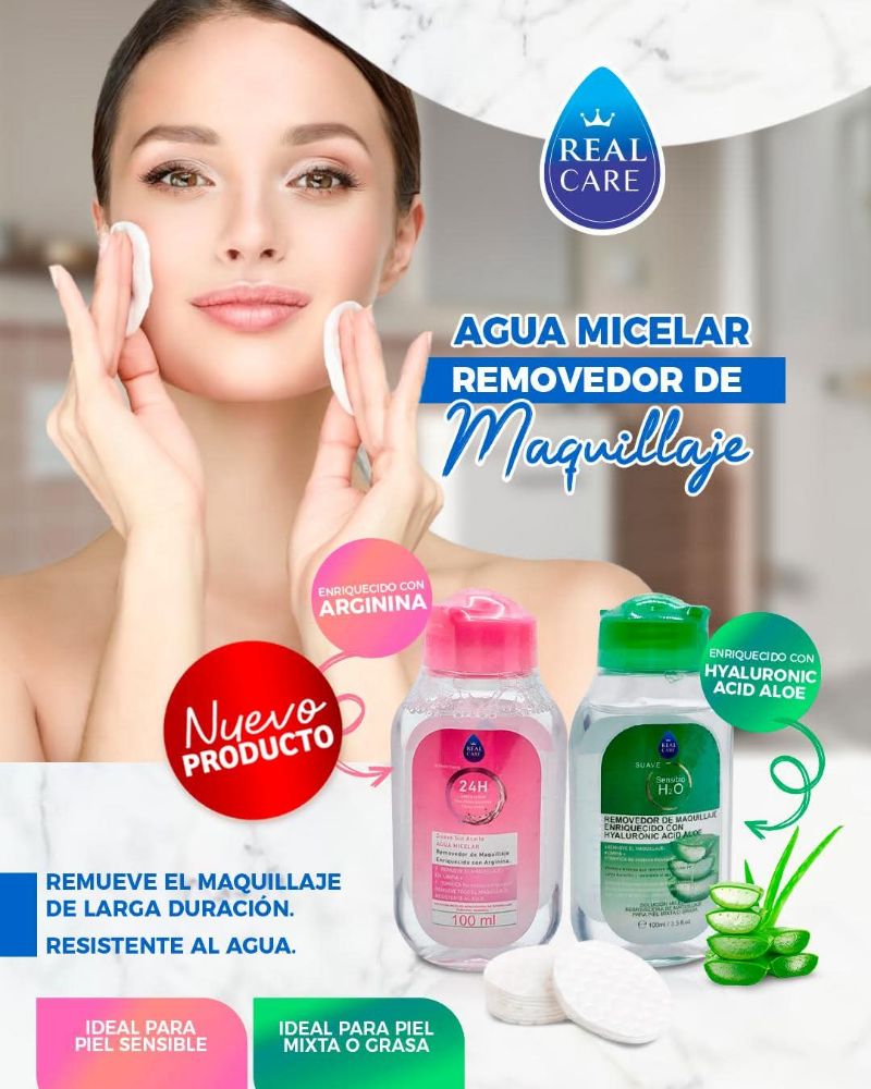 Imagen de REAL CARE AGUA MICELAR ALOE 100ML B024200
