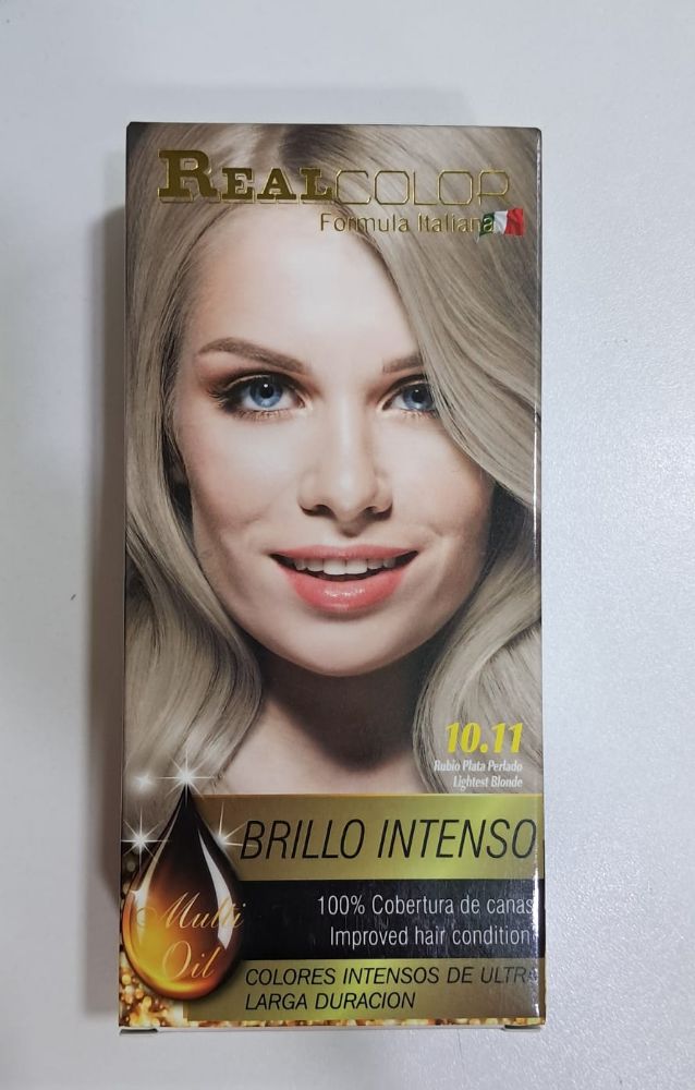 Imagen de REAL COLOR TINTEKIT 10.11 RUBIO PLATA PERLADO