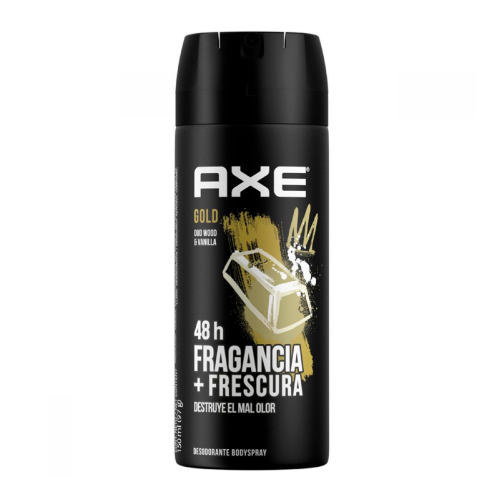 Imagen de DESODORANTE AXE GOLD VAINILLA SPRAY 150ML