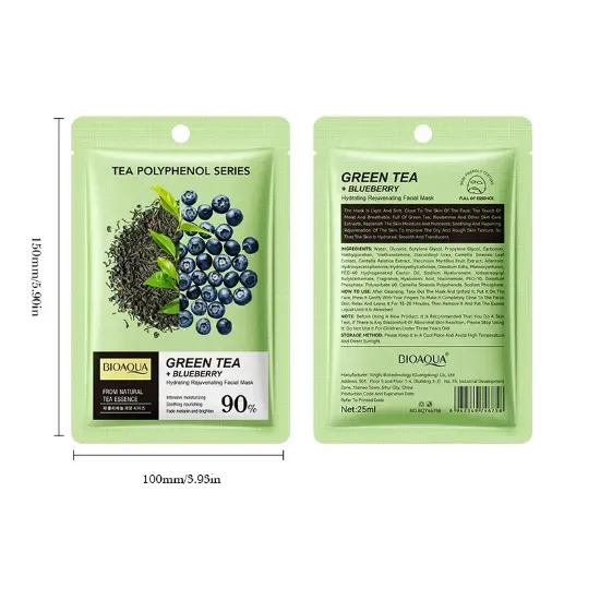 Imagen de BIOAQUA MASCARILLA GREEN TEA + BLUEBERRY BQY46758