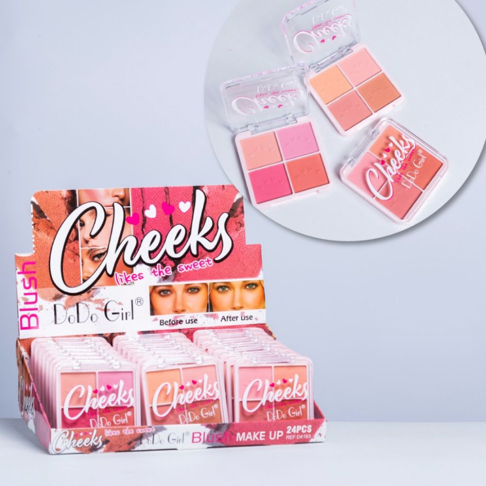 Imagen de RUBOR 4 TONOS DoDo GIRL CHEEKS HB106935