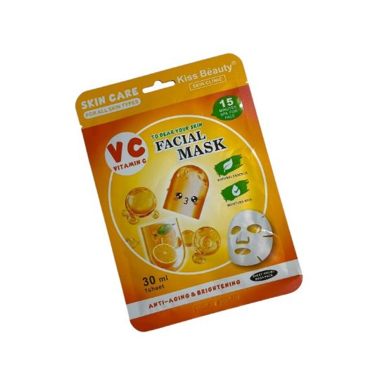 Imagen de MASCARILLA FACIAL VITAMINA C KISS BEAUTY