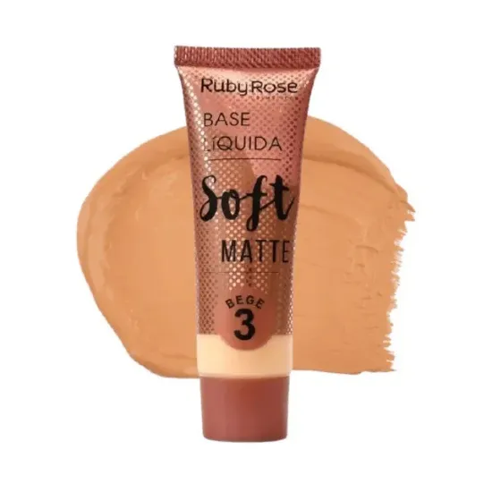 Imagen de BASE LIQ SOFT MATTE BEGE RUBY ROSE HB-8050- 3