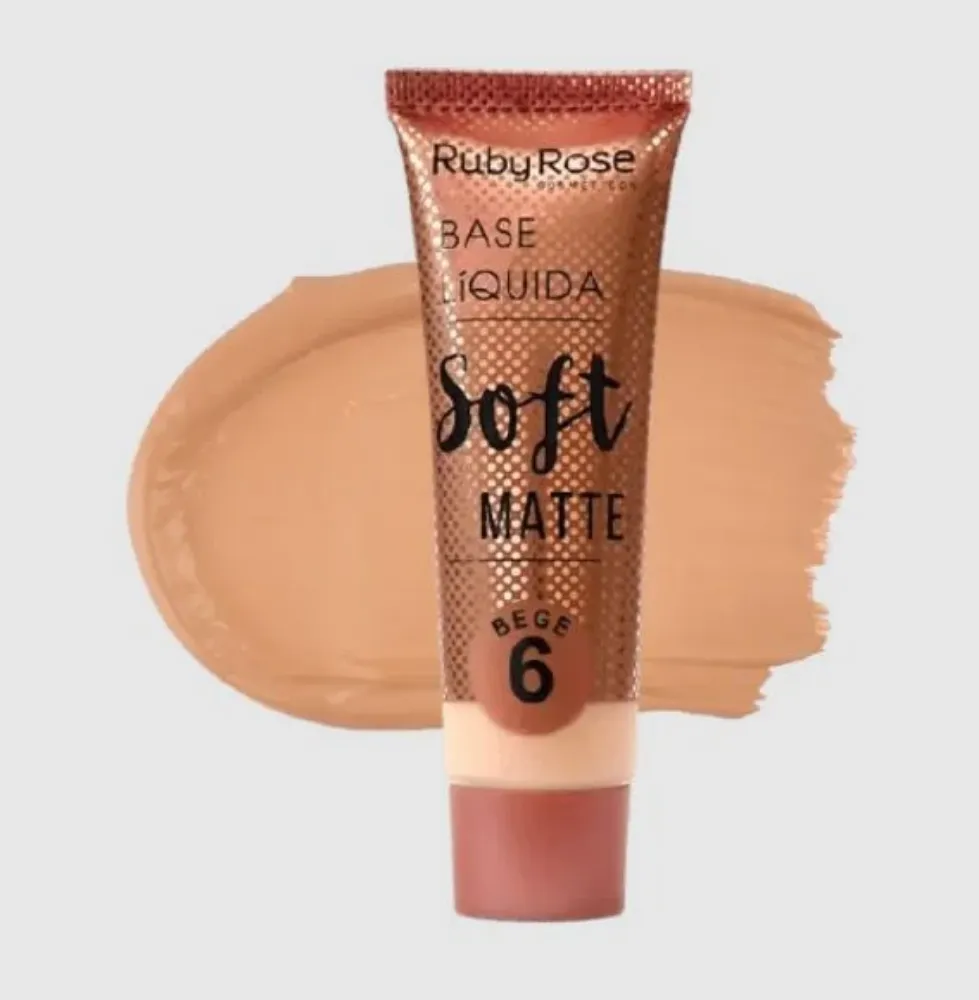 Imagen de BASE LIQ SOFT MATTE BEGE RUBY ROSE HB8050-6