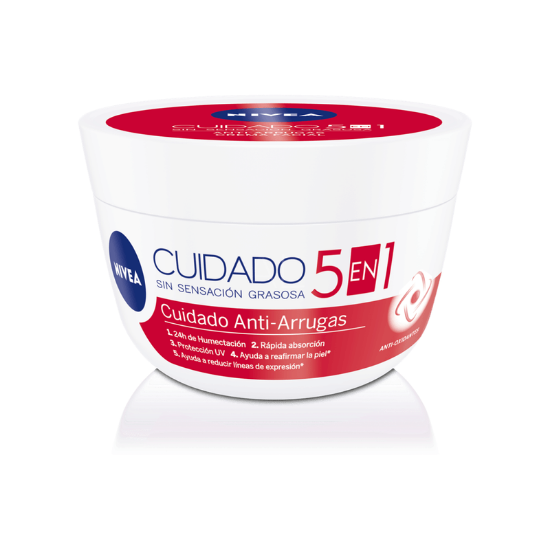 Imagen de CREMA NIVEA FACIAL 5 EN 1 ANTI-ARRUGAS 100G
