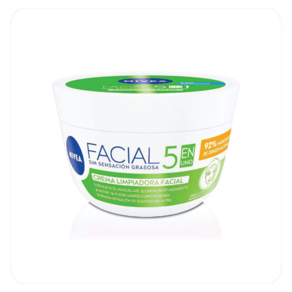 Imagen de CREMA NIVEA LIMPIADORA FACIAL 5 EN 1 100GR