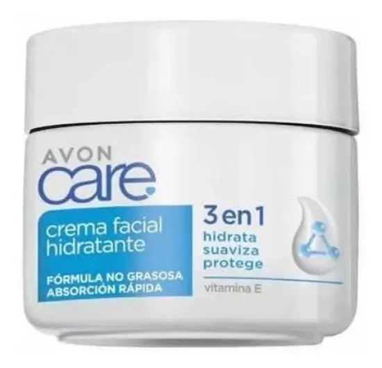 Imagen de CREMA FACIAL AVON HIDRATANTE C/VITAMINA E 3EN 1 100GR
