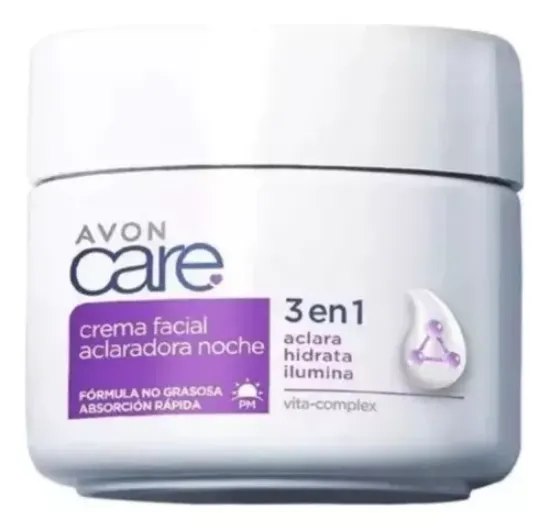 Imagen de CREMA FACIAL AVON TONO UNIF.NOCHE 3 EN 1 100GR