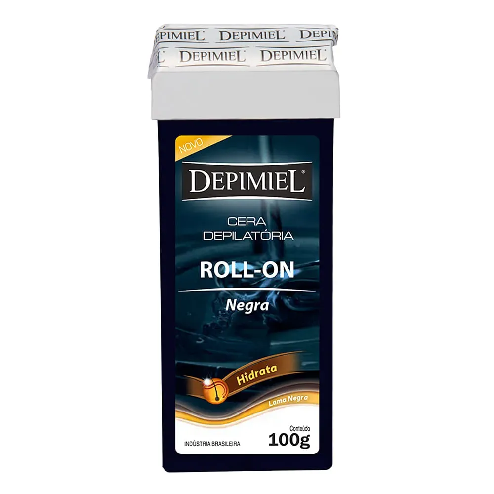 Imagen de CERA DEPILATORIA ROLL-ON NEGRA DEPIMIEL 100GR