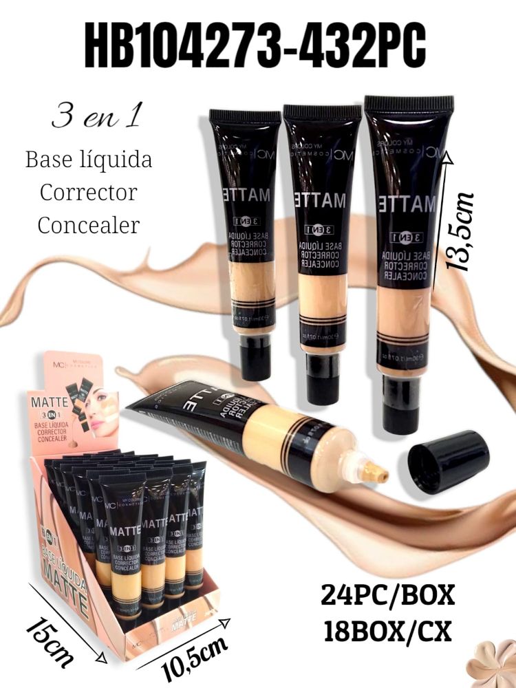 Imagen de BASE LIQUIDA MATTE 3EN1 MC HB104273