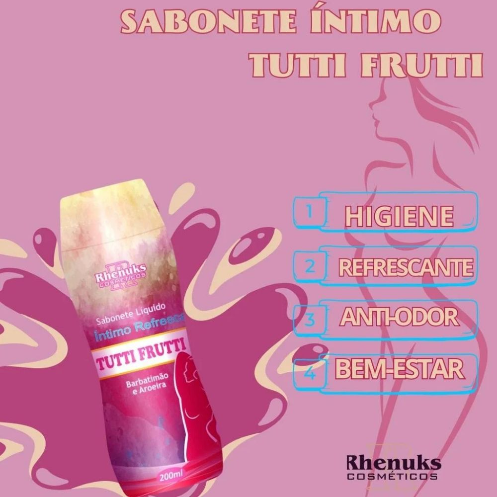Imagen de JABON LIQ.INTIMO RHENUKS TUTTI FRUTTI 200ML