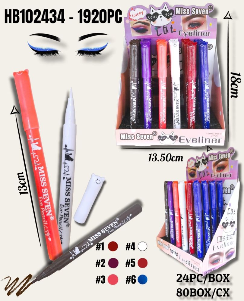 Imagen de DELINEADOR GATITO COLORIDO MS910 HB102434