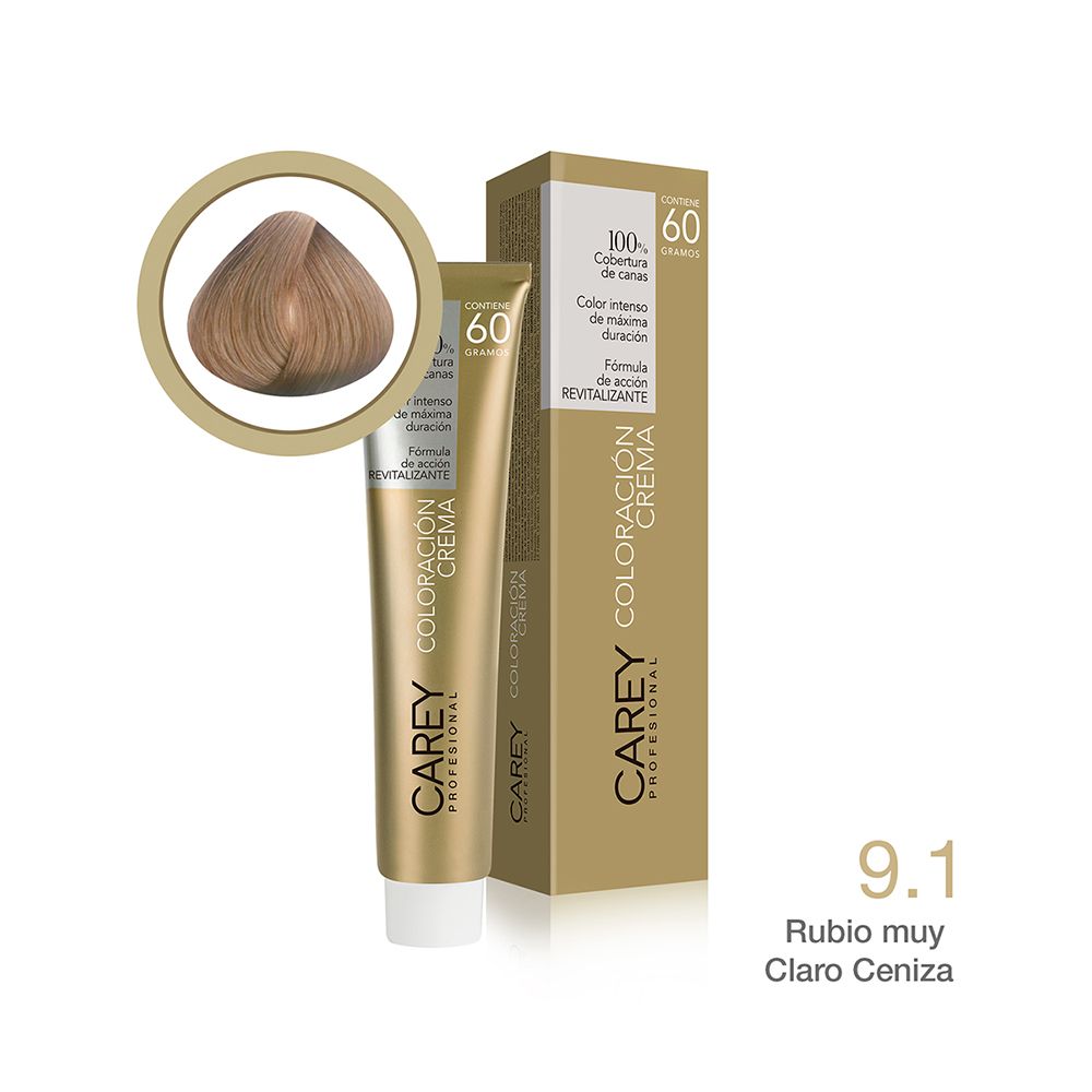 Imagen de CAREY POMO RUBIO MUY CLARO CENIZA 9.1
