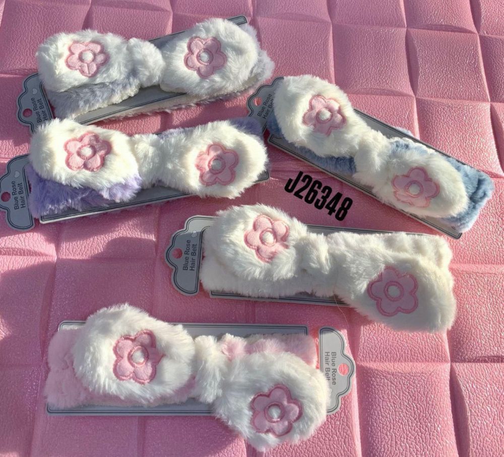 Imagen de VINCHA P/MAQUILLAJE MOÑO C/ FLOR J26348