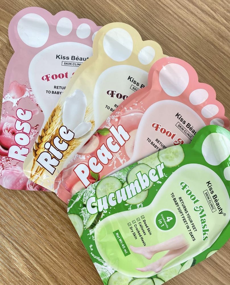 Imagen de MASCARILLA P/PIES DE ARROZ KISS BEAUTY 1594-07F