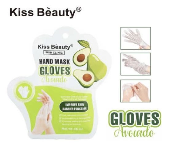 Imagen de CMASCARILLA MANOS AGUACATE KISS BEAUTY 1265-0