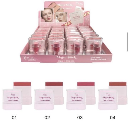 Imagen de RUBOR / LABIAL MATTE EN BARRA PB-2614