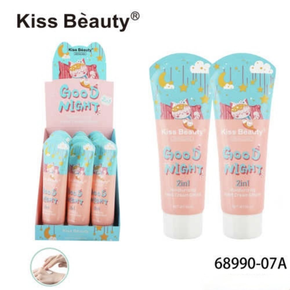 Imagen de CREMA DE MANO NOCHE KISS BEAUTY 2 EN 1 68990-07A