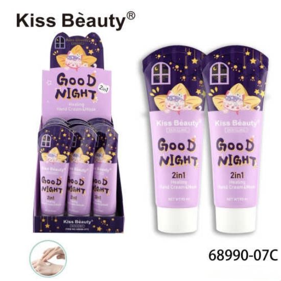 Imagen de CREMA DE MANO NOCHE KISS BEAUTY 2EN1 68990-07C