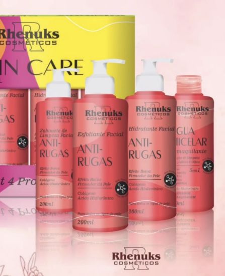 Imagen de KIT FACIAL X 4 ANTI-ARRUGAS RHENUKS COSMETICOS