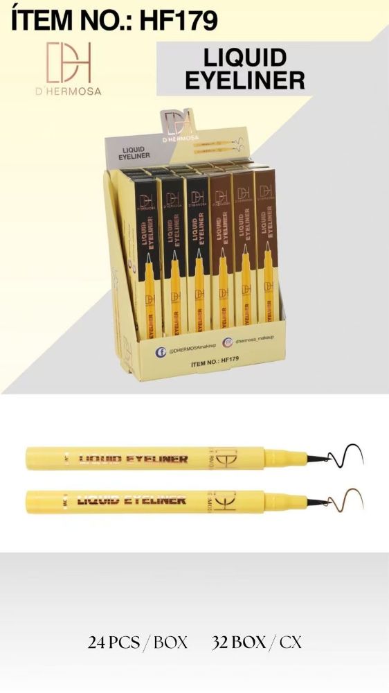 Imagen de DELINEADOR DE OJO DHERMOSA MARRON Y NEGROHF179