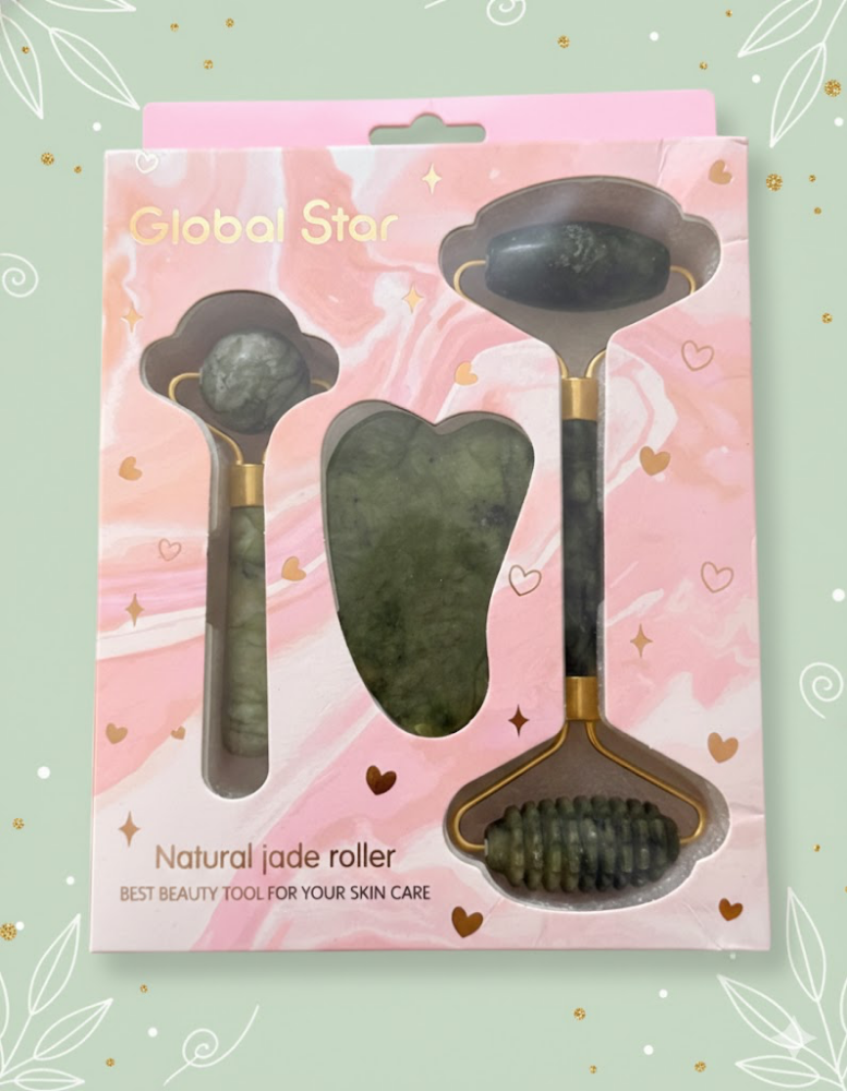 Imagen de SET 2PCS +GUASHA MASAJEADOR FACIAL AGE-601