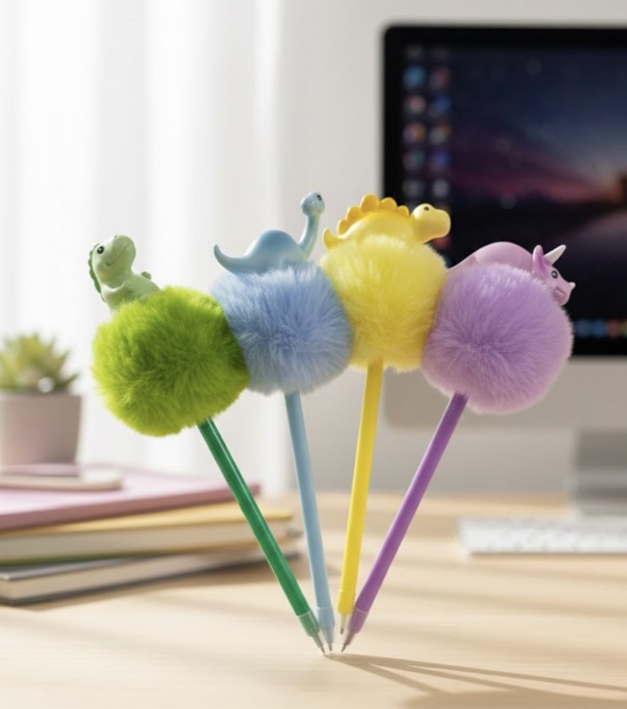 Imagen de BOLIGRAFO POMPON DINO 86C11