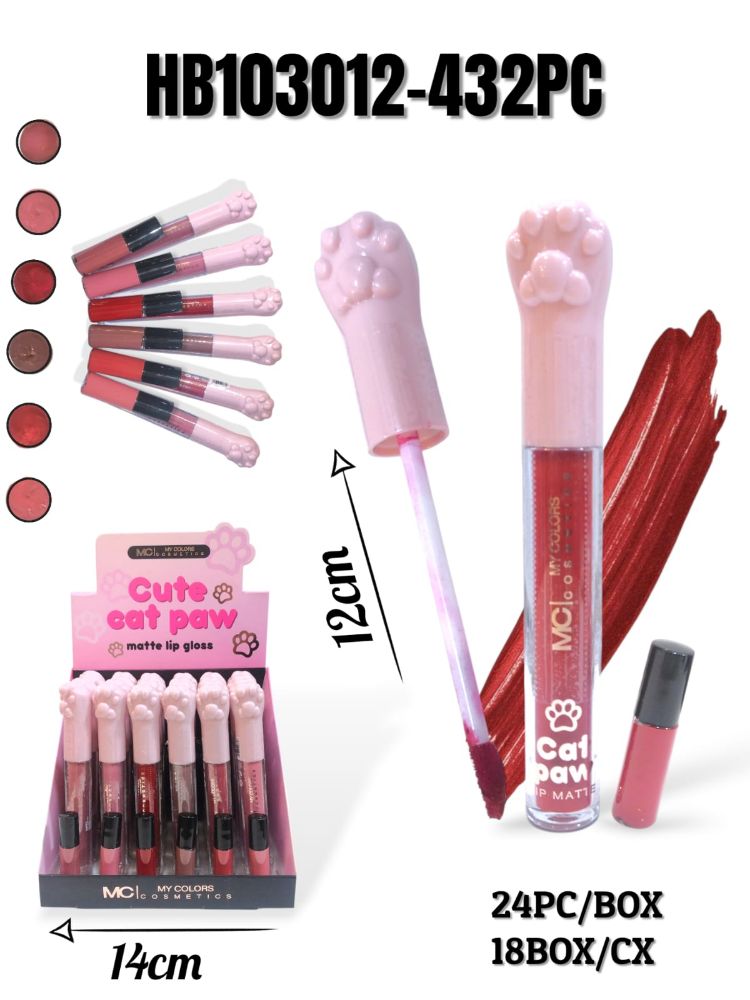 Imagen de LABIAL MATE GATITO HB103012