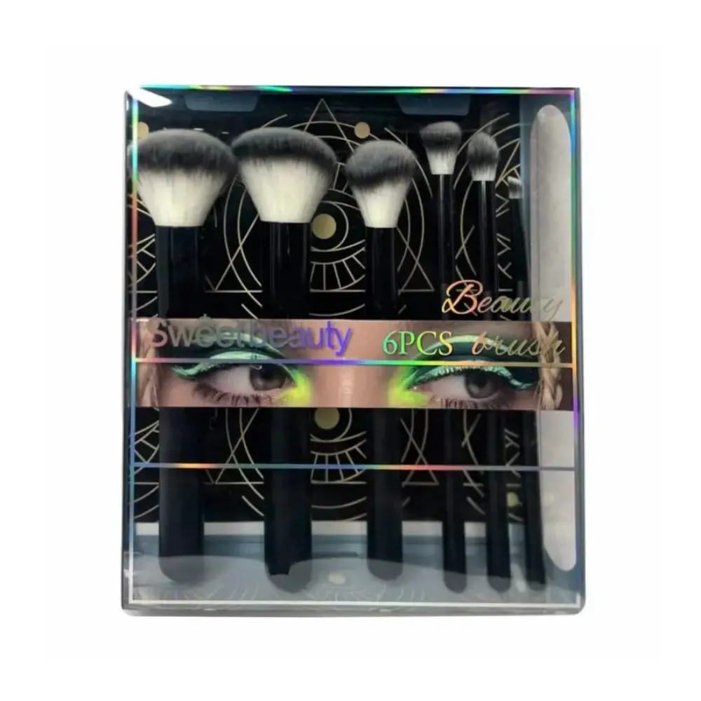 Imagen de SET BROCHAS 6 PCS SWEET BEAUTY  SZ-1705