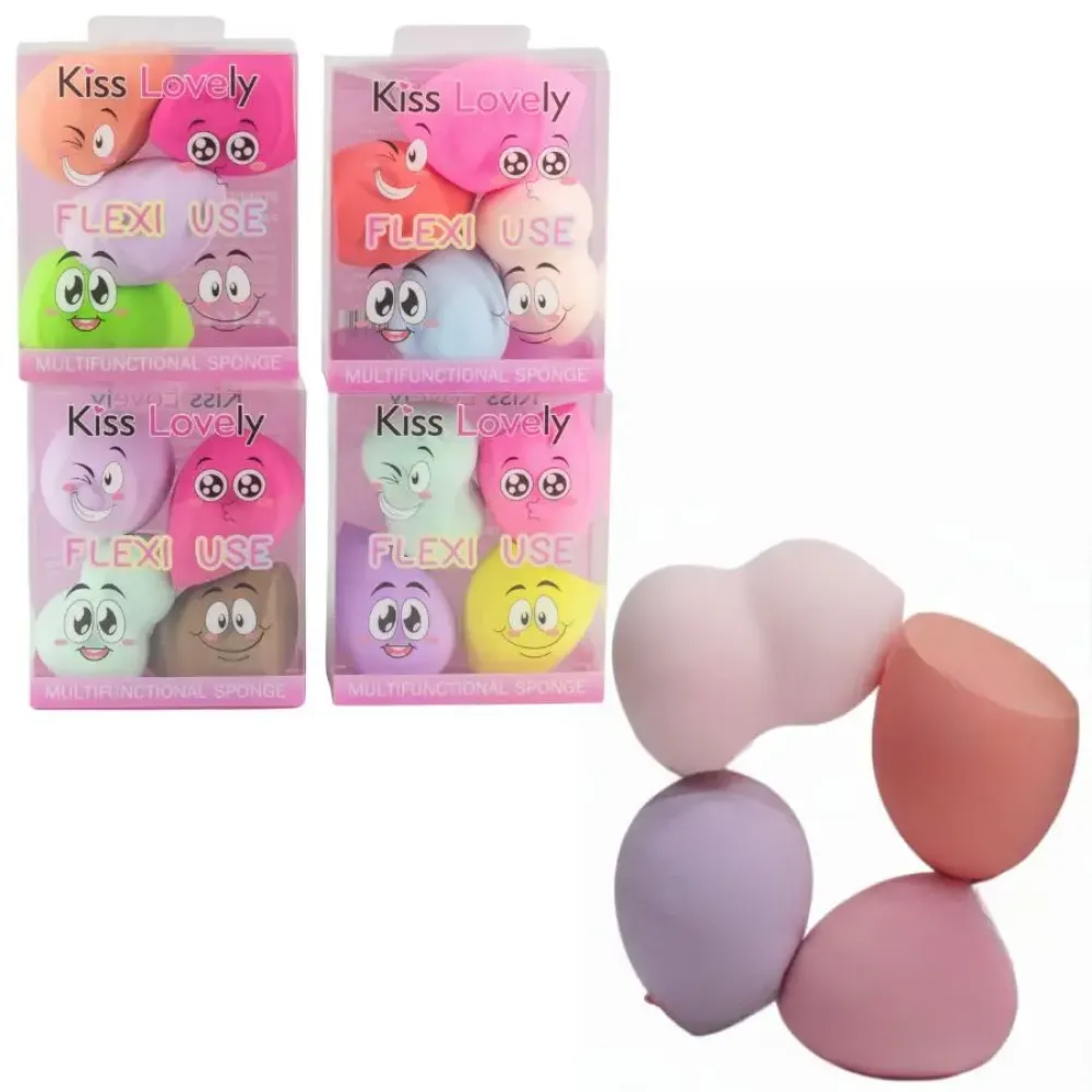 Imagen de SET ESPONJITAS 4 PCS KISS LOVELY FP-2574