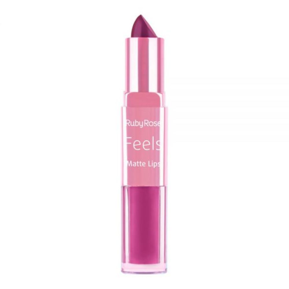 Imagen de LABIAL DUO MATTE FEELS RUBY ROSE COR-015 HB-8608
