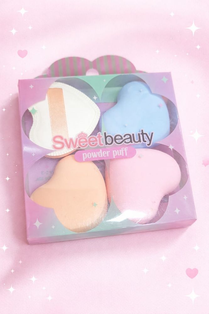 Imagen de SET ESPONJITAS CORAZON 4PCS SWEET BEAUTY FP-2546