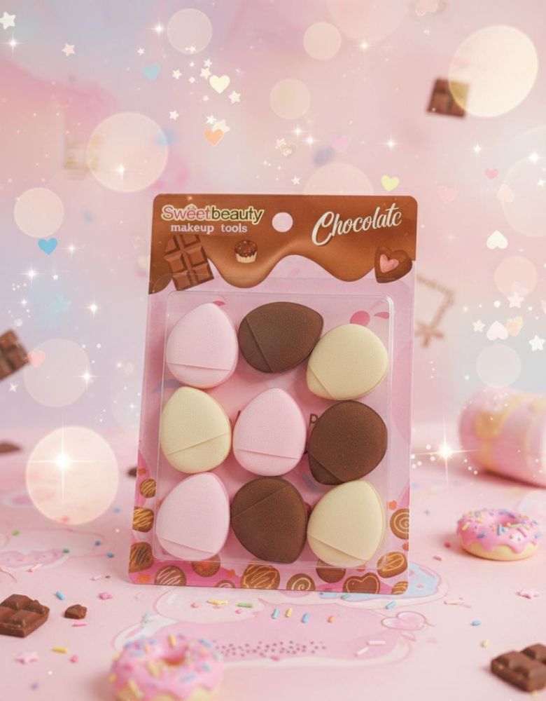 Imagen de SET ESPONJITAS 9PCS SWEET BEAUTY BX-4368