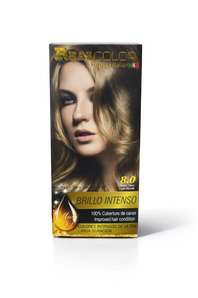 Imagen de REAL COLOR TINTEKIT 8.0 RUBIO CLARO