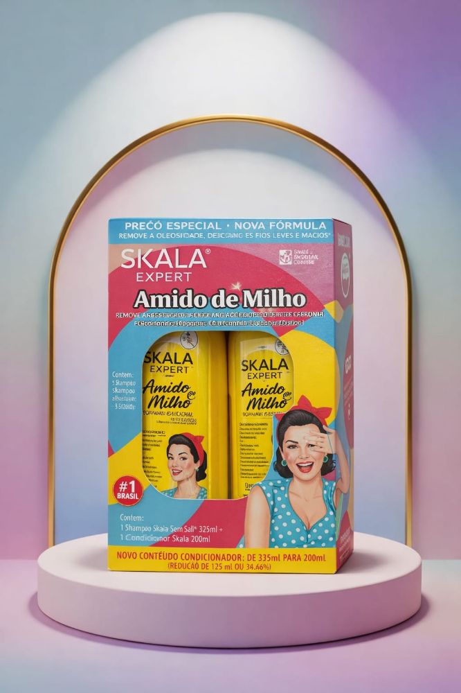 Imagen de SET SHAMPOO SKALA + ACOND AMIDO DE MILHO 200ML