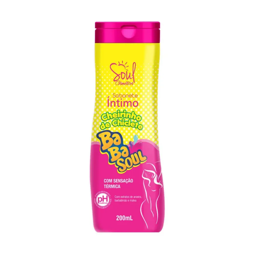 Imagen de JABON LIQ.INTIMO BABASOUL CHEIRINHO DE CHICLETE 200ML