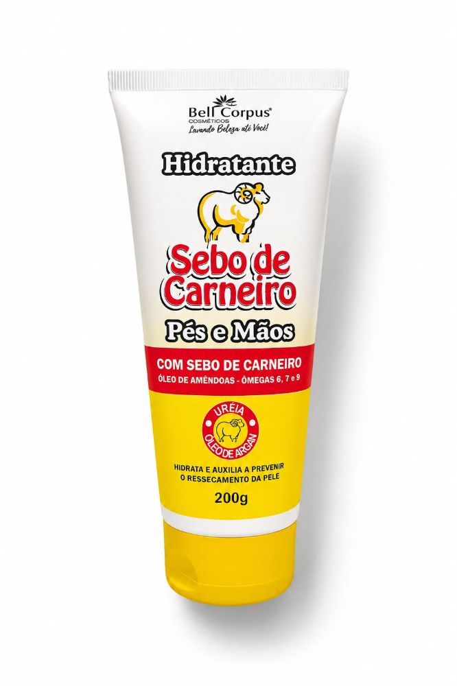 Imagen de CREMA HIDRATANTE P/ PIES Y MANOS SEBO DE CORDERO 200G